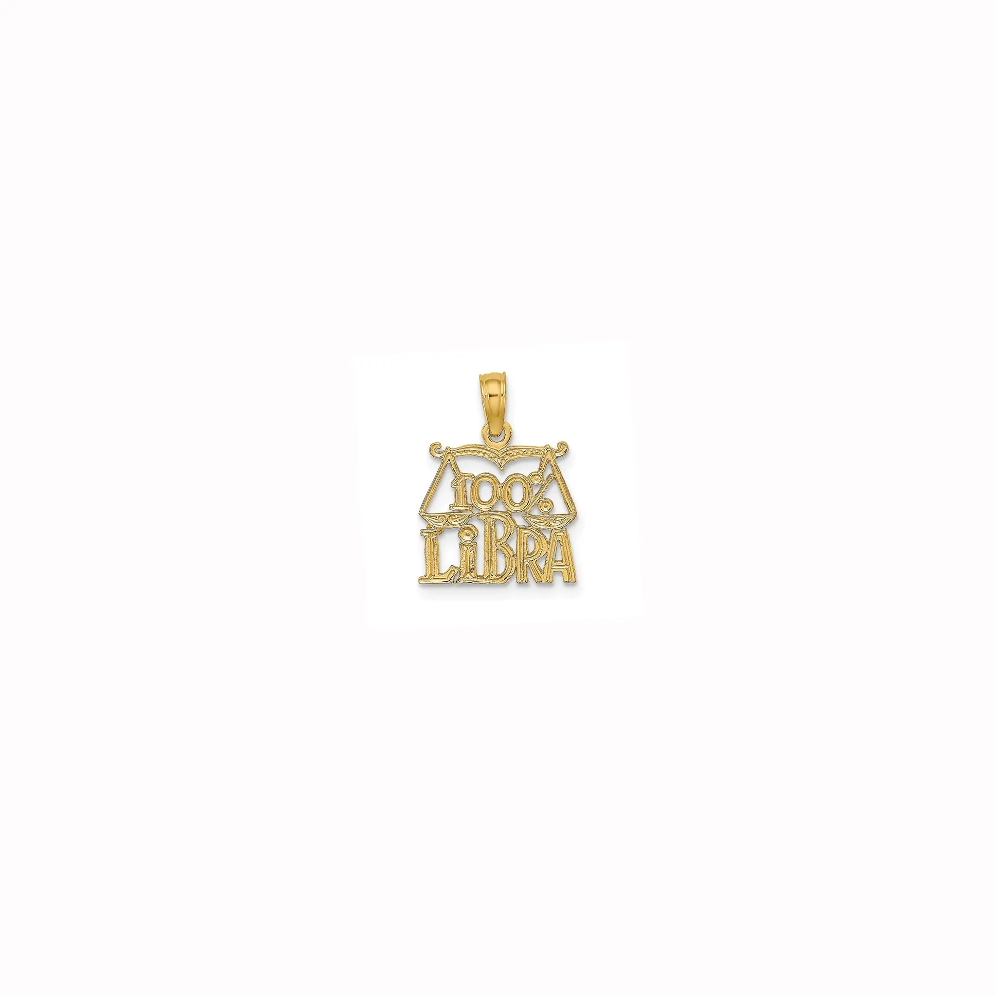 100% Libra Pendant  (14K)