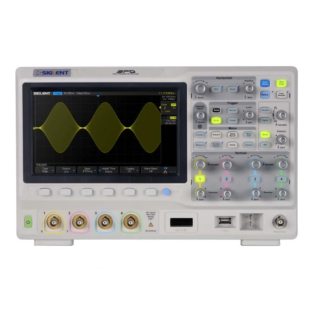 100MHz 2 CH SDS2102X Super Phosphor Oscilloscope