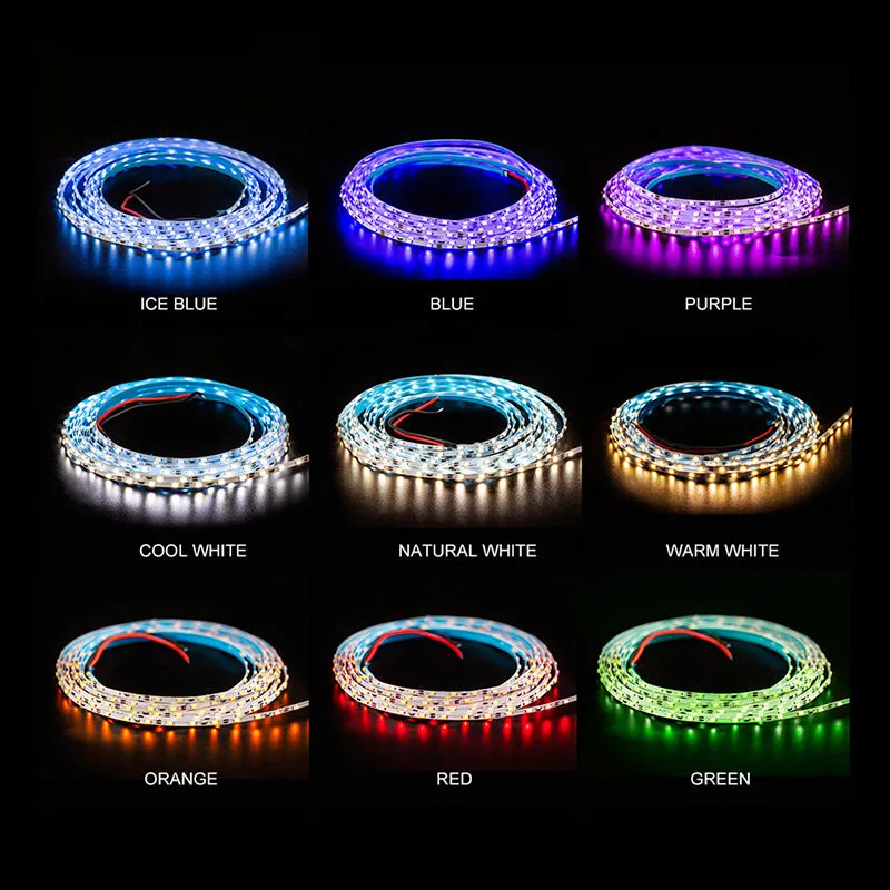 3014 SMD 3/5/8mm Width Dimmable LED Super Bright 90/120/168 LEDs/M LED Strip Light DC12V Flexible High Density Uniform Light