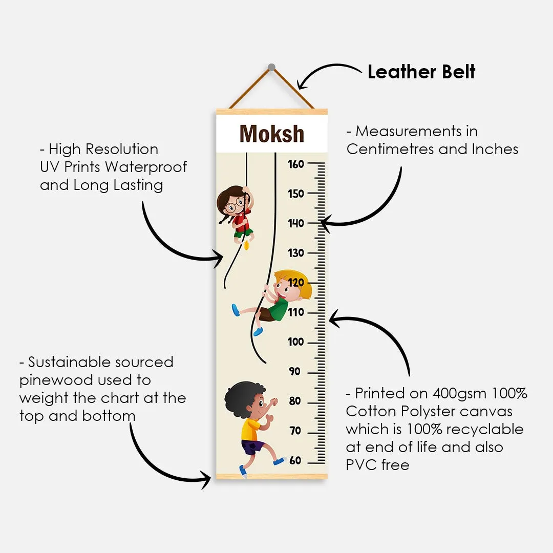 Adventure theme Kids Growth scale