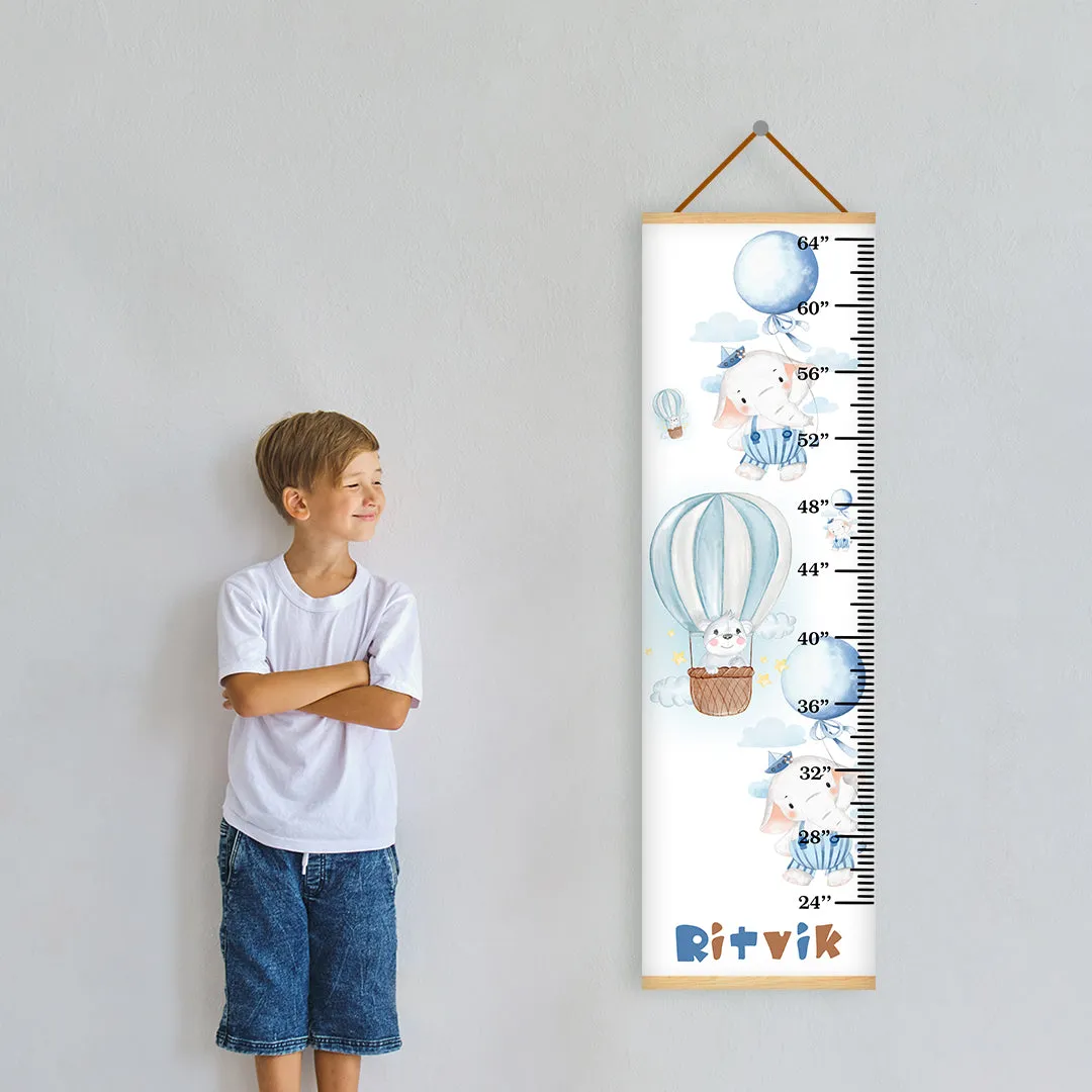 Air Balloon theme Kids Growth scale