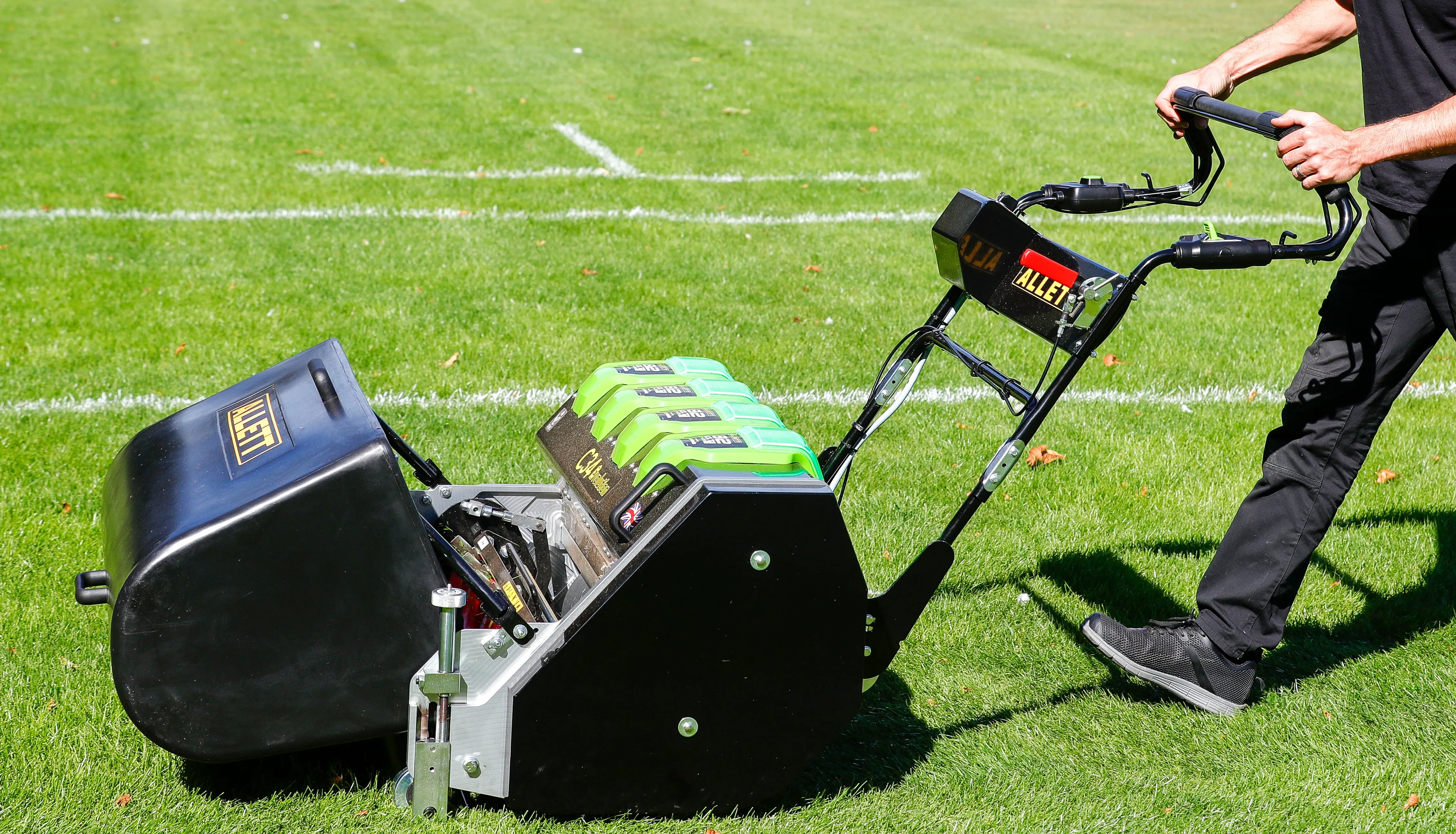 Allett C34/2 Evolution Cylinder Mower (Power-unit with Grassbox)