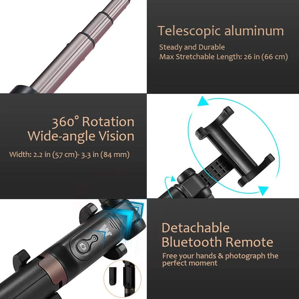 Alloy Selfie Stick | Tripod & Monopod