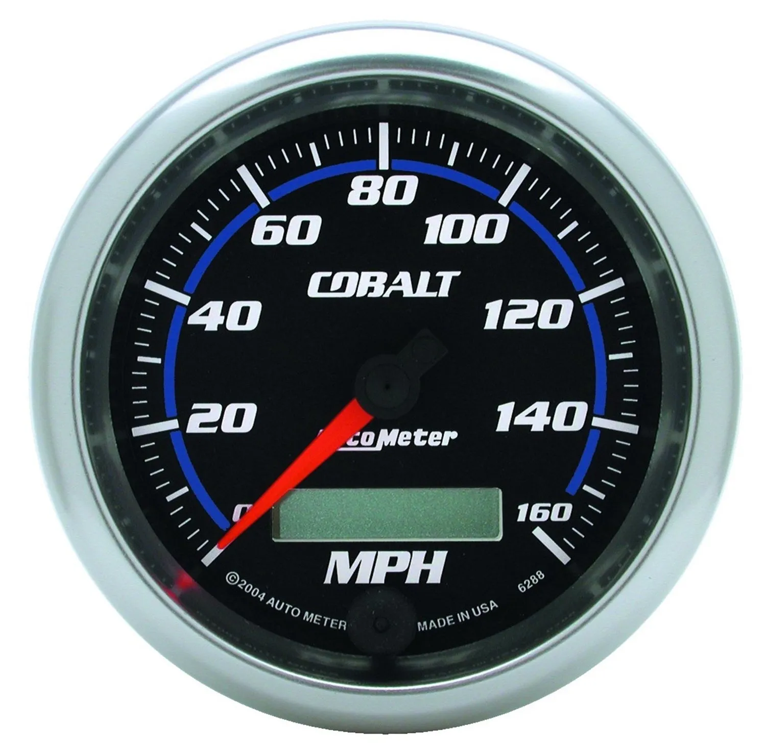 AutoMeter 6288 GAUGE; SPEEDOMETER; 3 3/8in.; 160MPH; ELEC. PROGRAMMABLE; COBALT