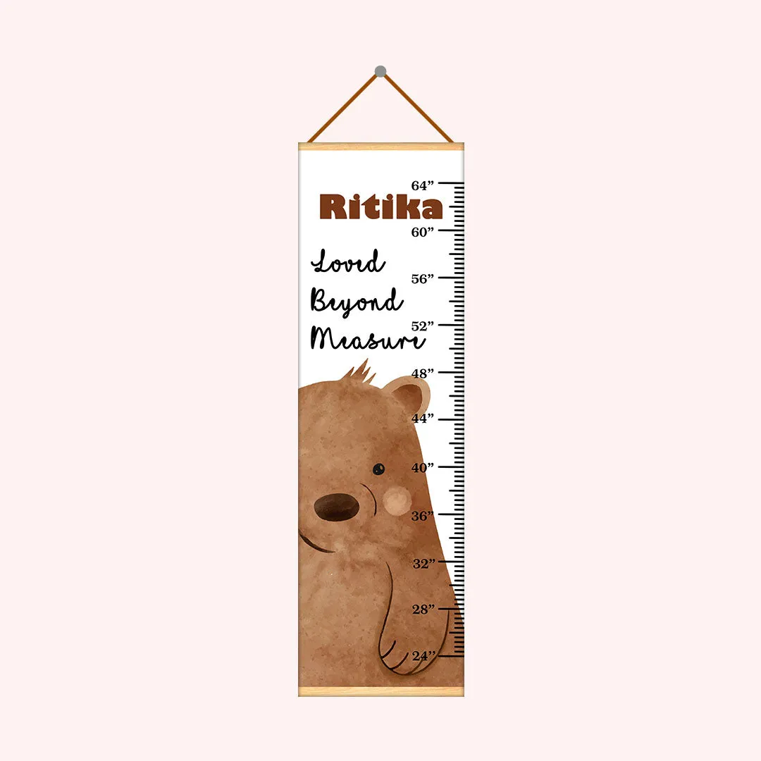 Bear theme Kids Growth scale