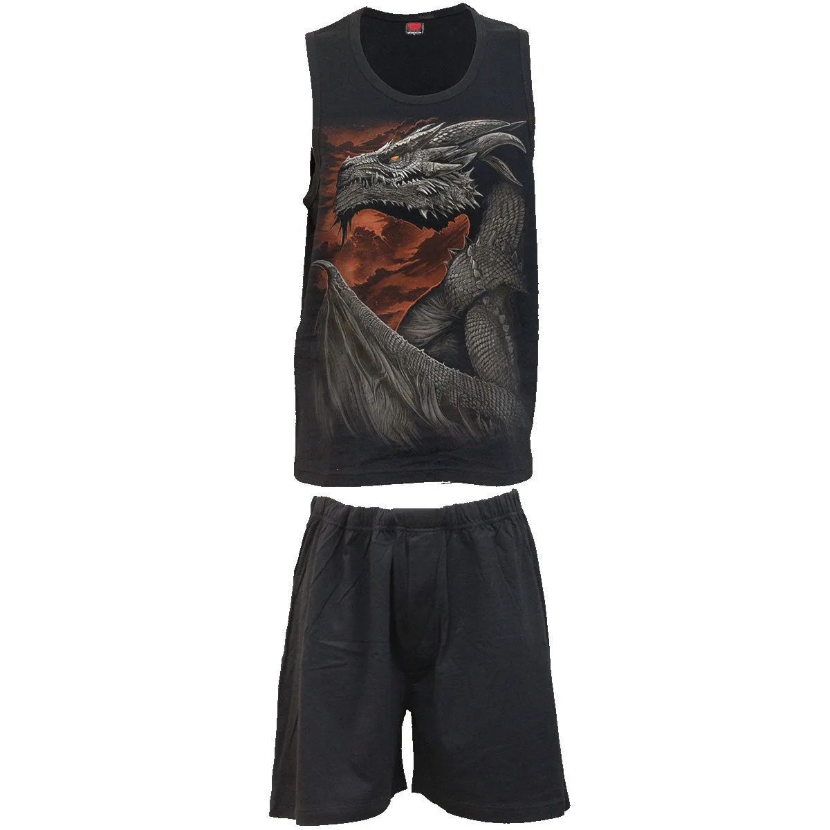 BREAKING OUT - 4pc Mens Gothic Pyjama Set