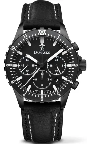 DAM Watch DC86 Black Leather Pin