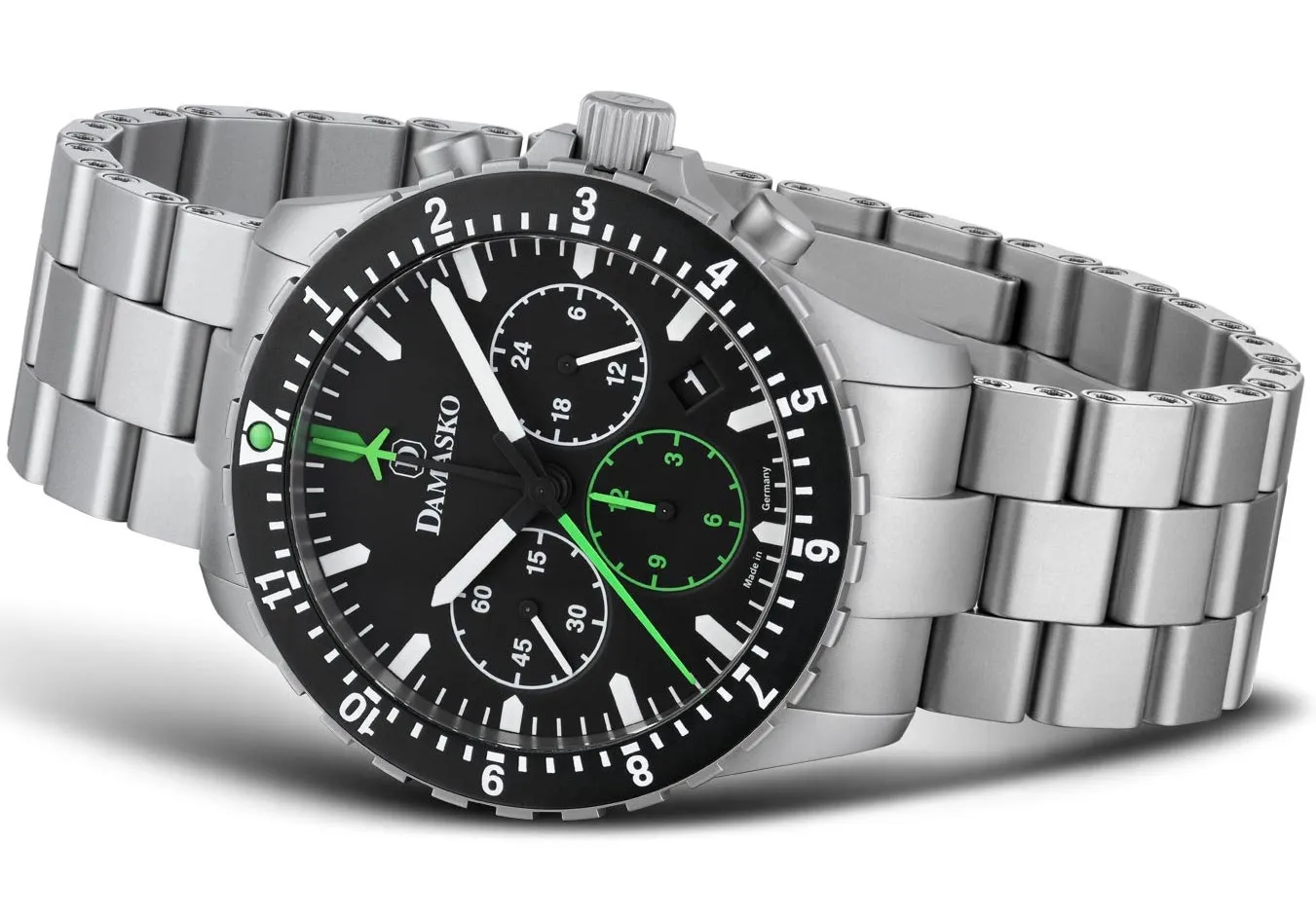 DAM Watch DC86 Green Steel Bracelet