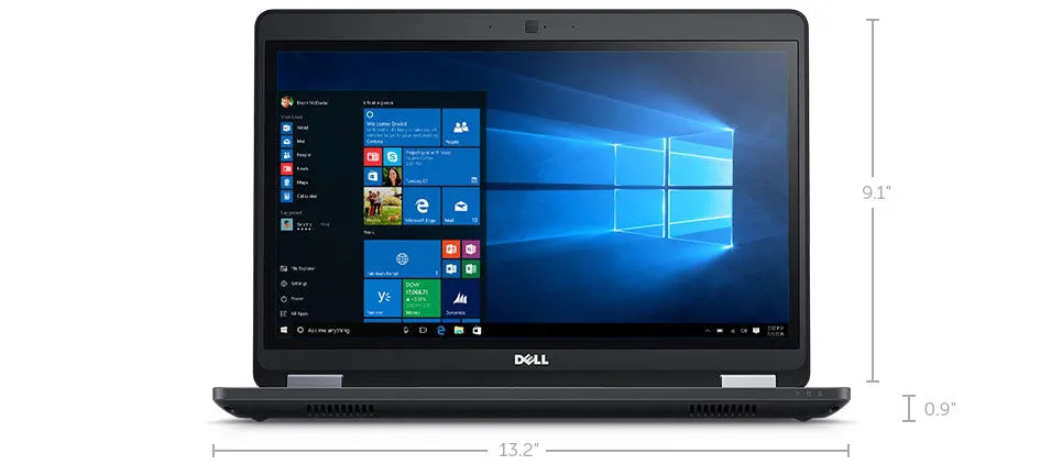 Dell Latitude E5470 Ultrabook 14" HD (720p) | Intel Core i5-6300U @ 2.4GHz up to 3.0GHz (6th Gen) | 8GB DDR4 RAM, 256GB SSD | Webcam | HDMI | Windows 10 Pro x64 | Grade A (Dell Certified Refurbished) - 1 Year Warranty