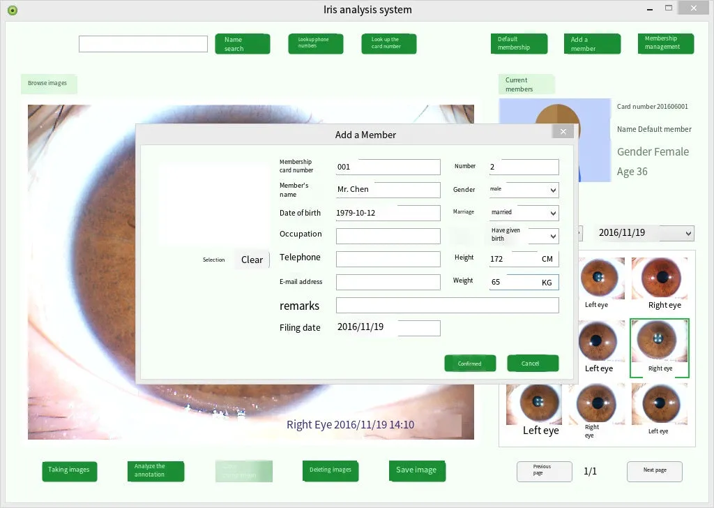 Digital Iridology Camera Iridology Analyzer Iris Analyzer Device Iris Diagnosis With Analysis Reports Customer Management System