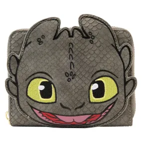 Dreamworks How to Train Your Dragon Toothless Cosplay Zip Around Wallet