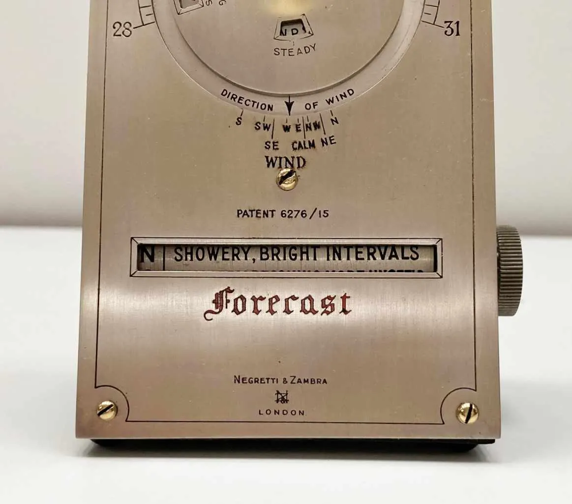 Early Twentieth Century Desktop Weather Forecaster by Negretti & Zambra London