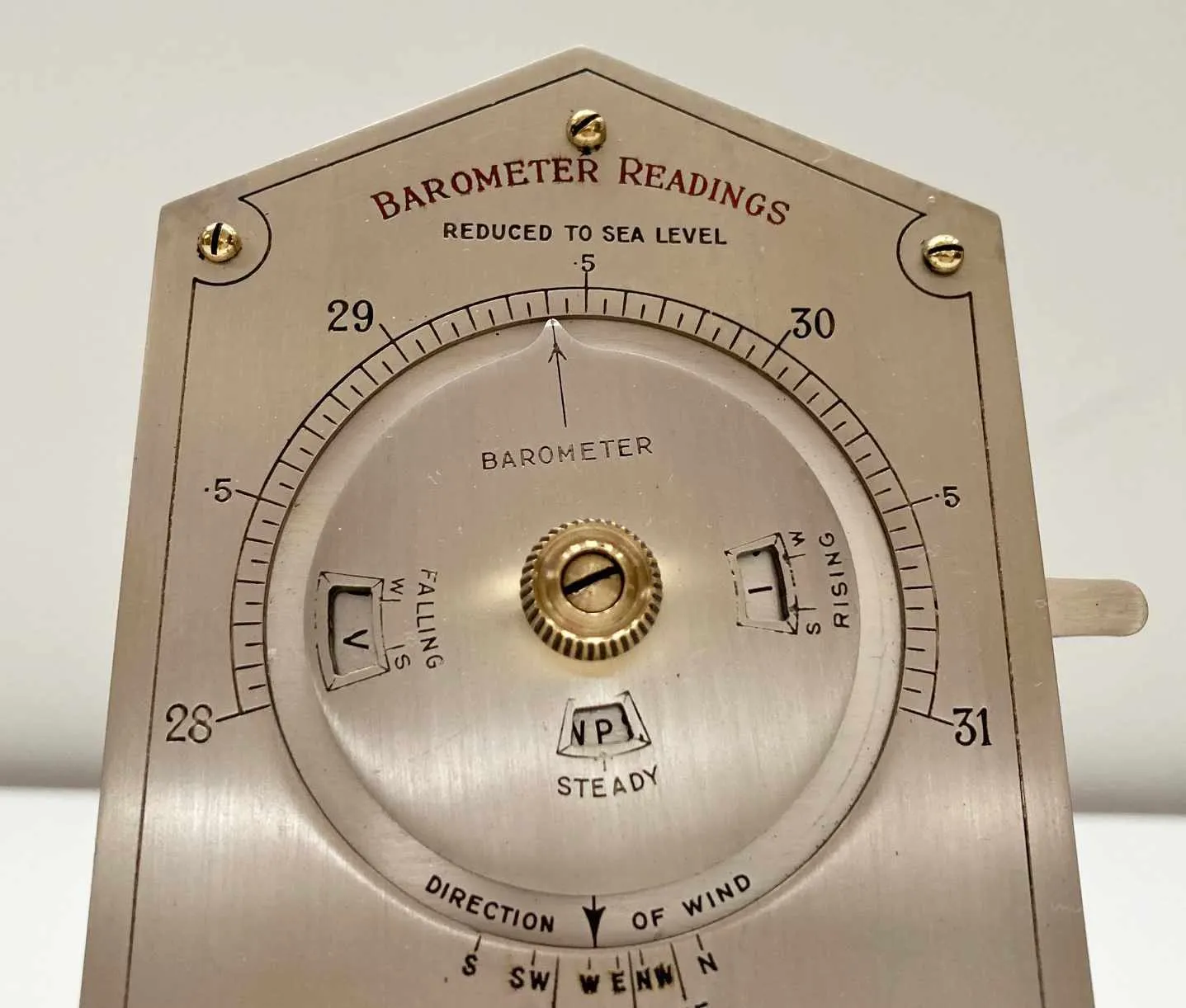 Early Twentieth Century Desktop Weather Forecaster by Negretti & Zambra London