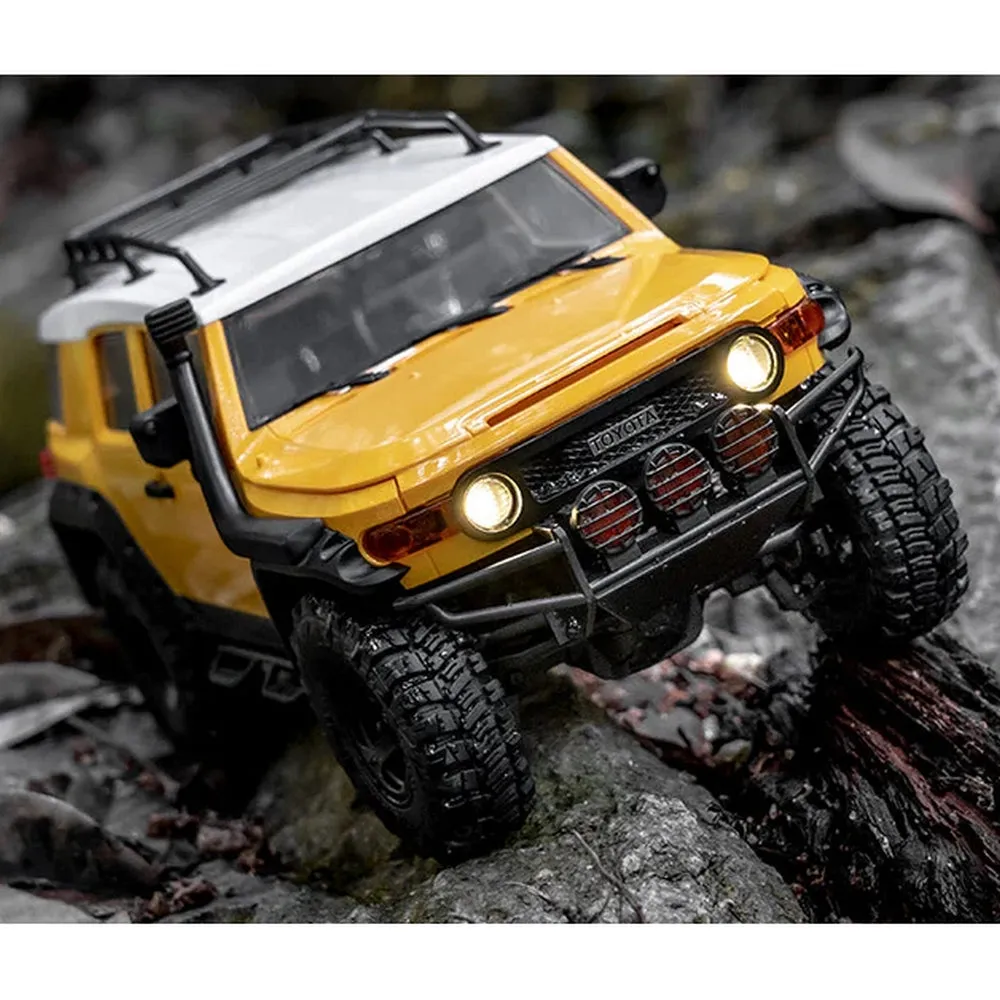 FMS (RTR) 1:18 Toyota FJ Cruiser 4WD Rock Crawler w/Tx, LiPo & Charger (Yellow/White)