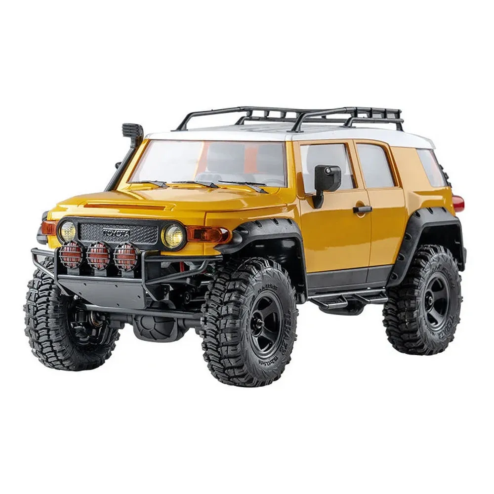 FMS (RTR) 1:18 Toyota FJ Cruiser 4WD Rock Crawler w/Tx, LiPo & Charger (Yellow/White)