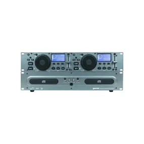 Gemini CDX-2250I Dual Rack Mount CD/USB Media Player, Blue Back Lit LED Display, Seamless Loop, Pitch Fader Control  /- 12%