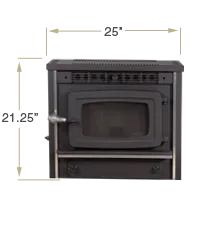 KOZI Pellet Stove Insert: Model 100XL