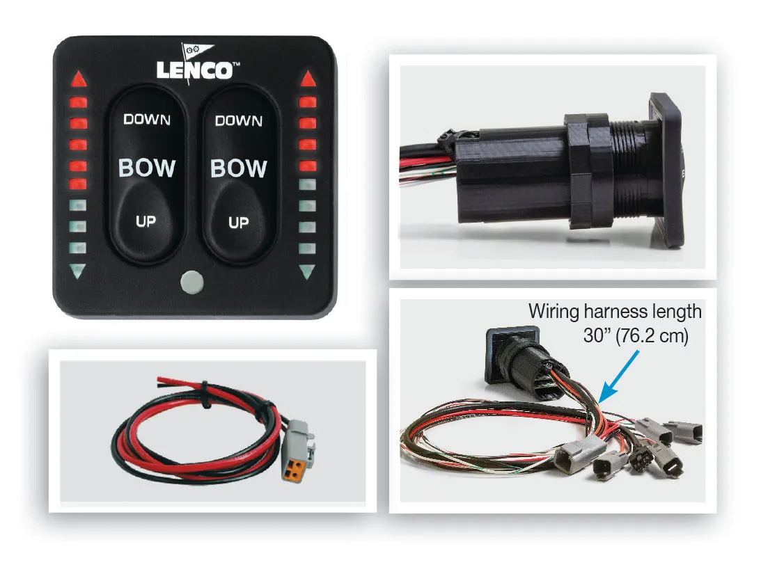 Lenco LED Indicator Integrated Tactile Switch Kit w/Pigtail f/Dual Actuator Systems [15171-001]