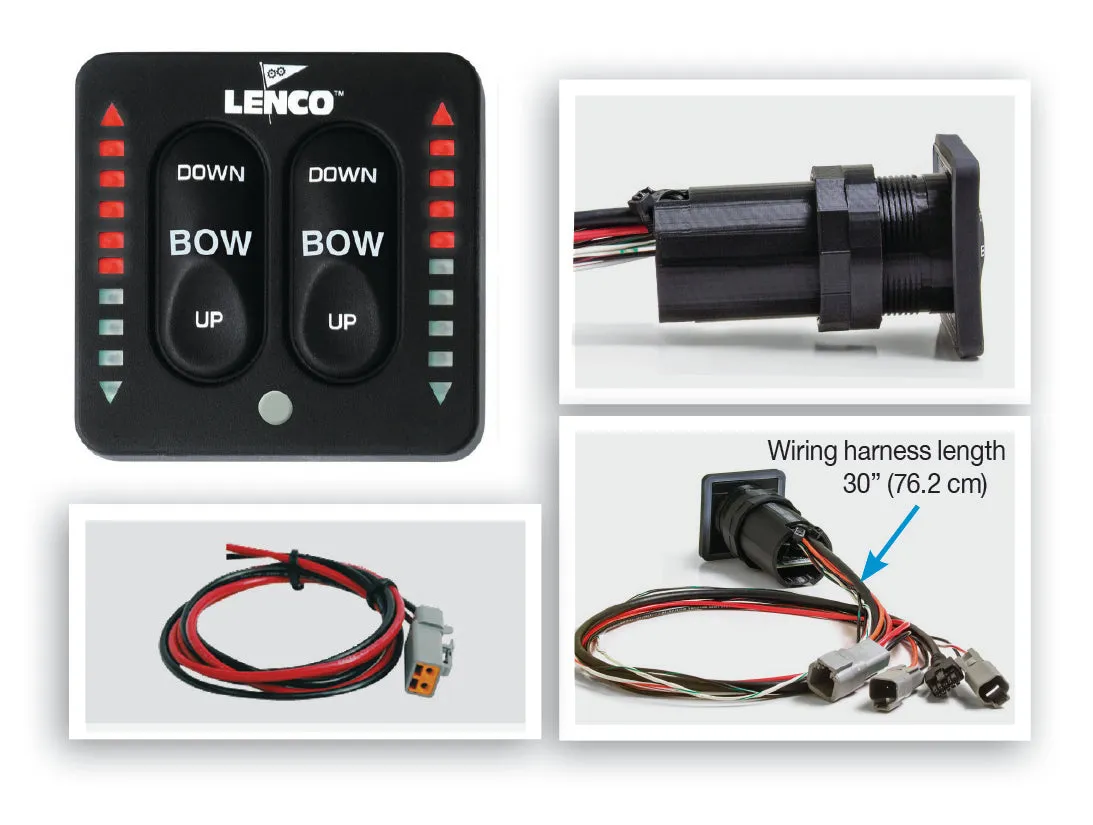 Lenco LED Indicator Integrated Tactile Switch Kit w/Pigtail f/Single Actuator Systems [15170-001]