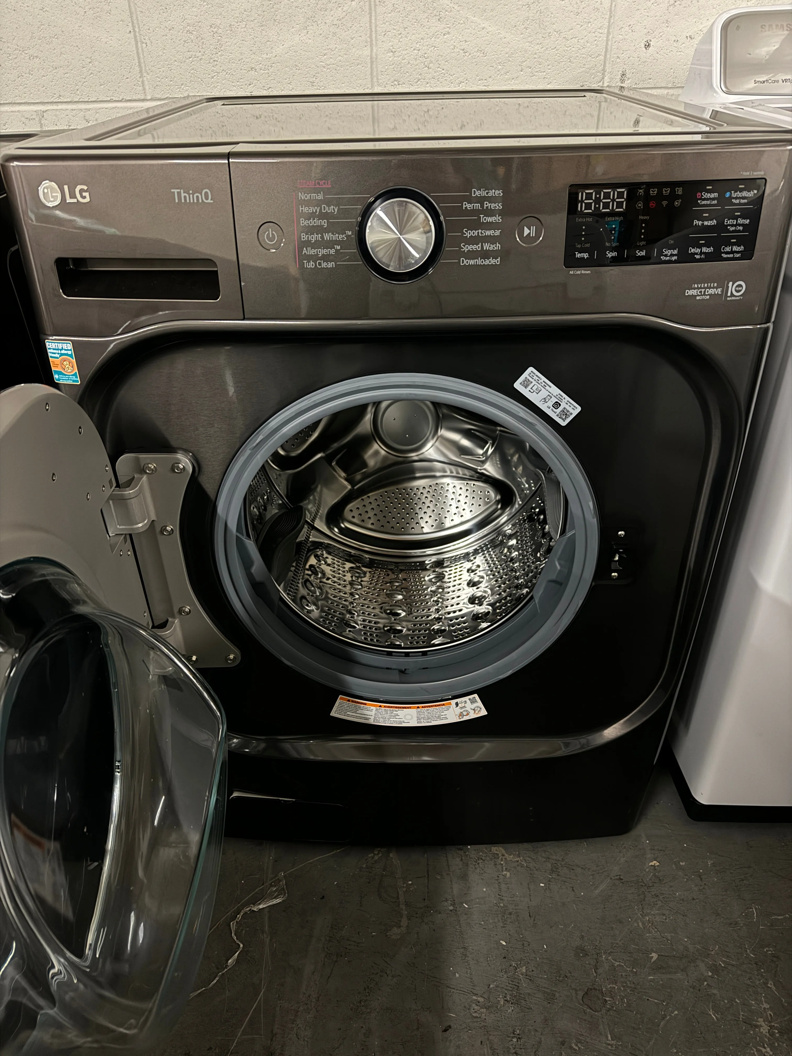 LG TurboWash Series WM8900HBA 29 Inch Smart Front Load Washer with 5.2 Cu. Ft. Capacity, TurboWash™ 2.0 Technology, AIDD™ Fabric Sensor, Smart Pairing™, ThinQ Technology, ColdWash™ Technology and Energy Star® Certified