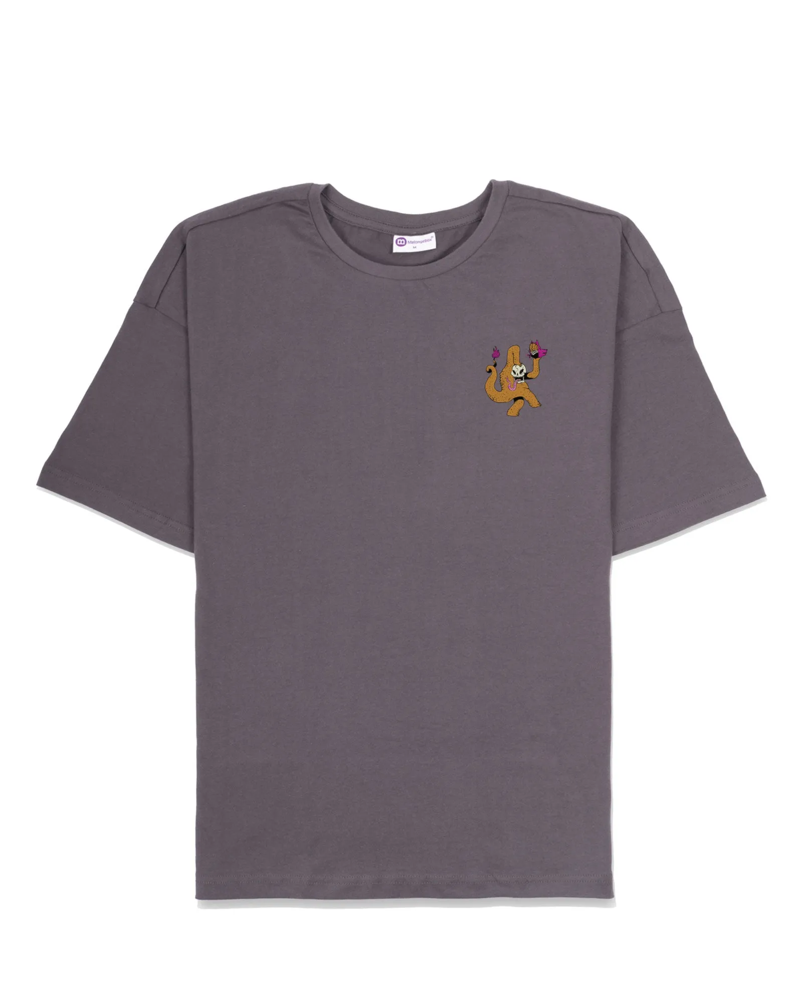 Loose Head Dragon Drop Shoulder Crew: Steel Grey