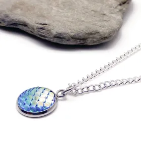 Mermaid Scales Charm Pendant Necklace