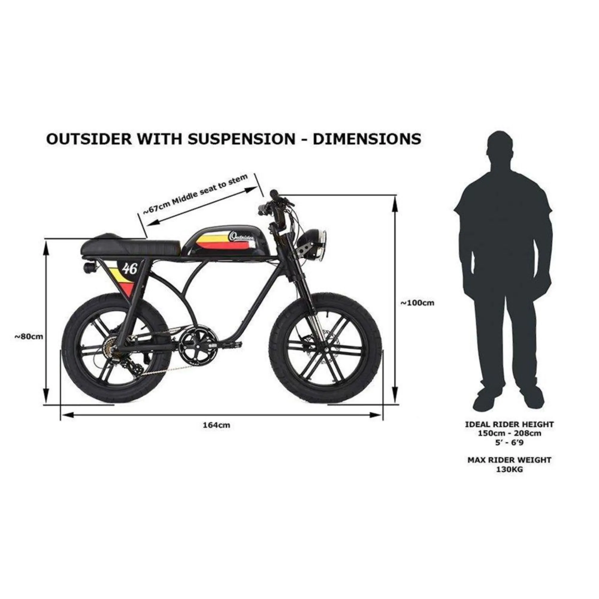 Michael Blast 750W Outsider Fat Tire Electric Bike