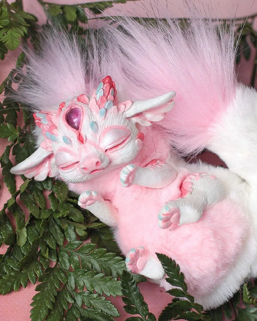 Pink baby dragon(sleepy)