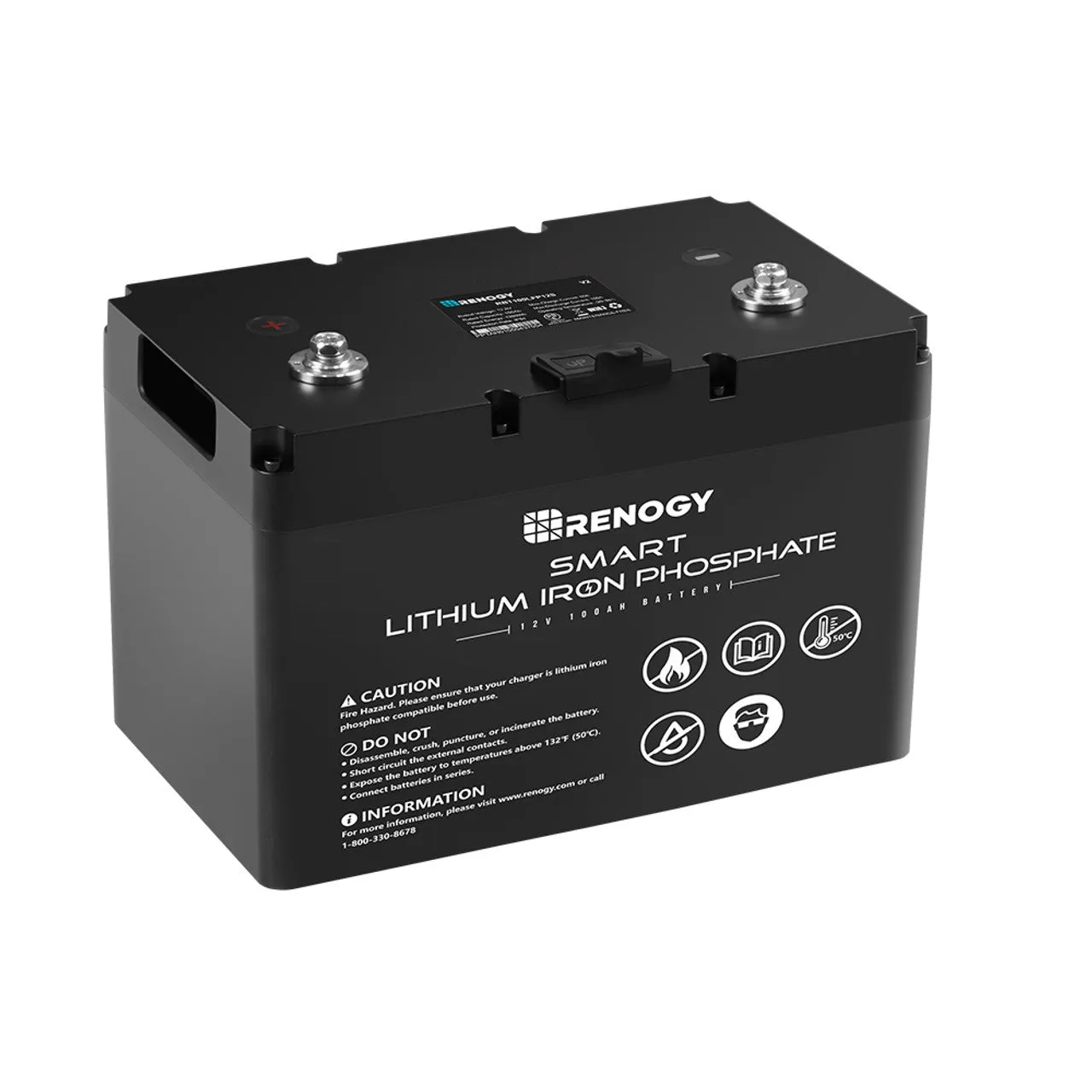 Renogy 12V 100Ah Smart lithium battery & RENOGY one core &BT-2 Module