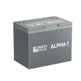 Rich Solar ALPHA 1 | 12V 100Ah LiFePO4 Battery | Internal Heating and Bluetooth Function