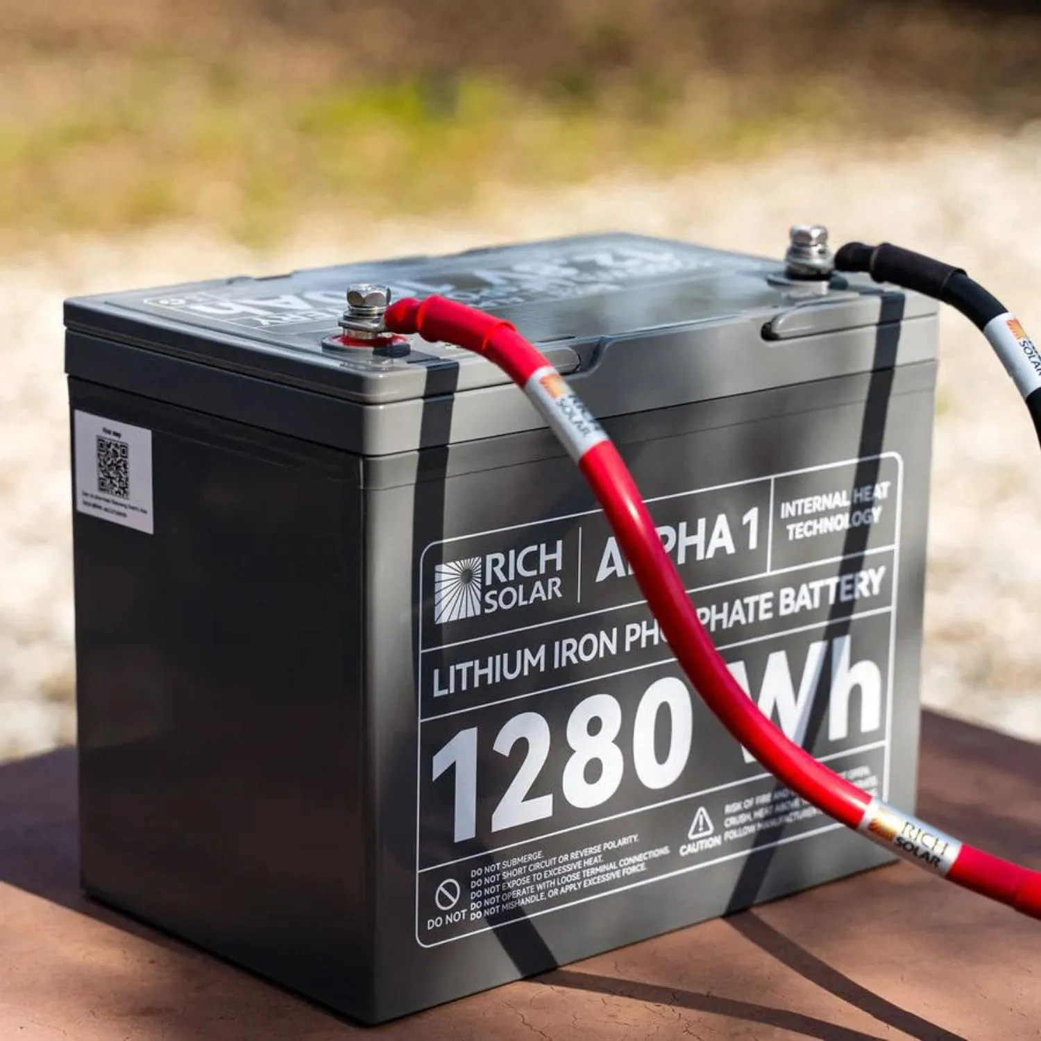 Rich Solar ALPHA 1 | 12V 100Ah LiFePO4 Battery | Internal Heating and Bluetooth Function