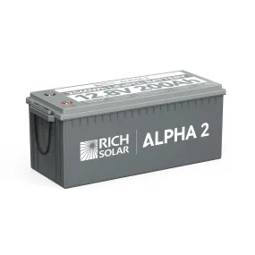 Rich Solar ALPHA 2 | 12V 200Ah LiFePO4 Battery | Internal Heating and Bluetooth Function