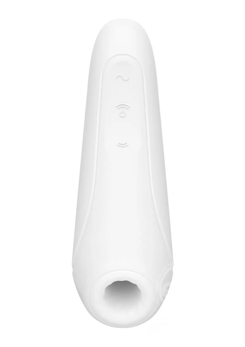 Satisfyer Curvy 1  2-N-1 Rechargeable Silicone Clitoral Stimulator with Air Pulse Technology