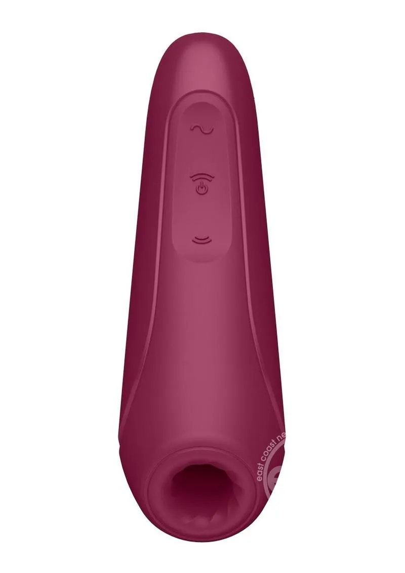 Satisfyer Curvy 1  2-N-1 Rechargeable Silicone Clitoral Stimulator with Air Pulse Technology