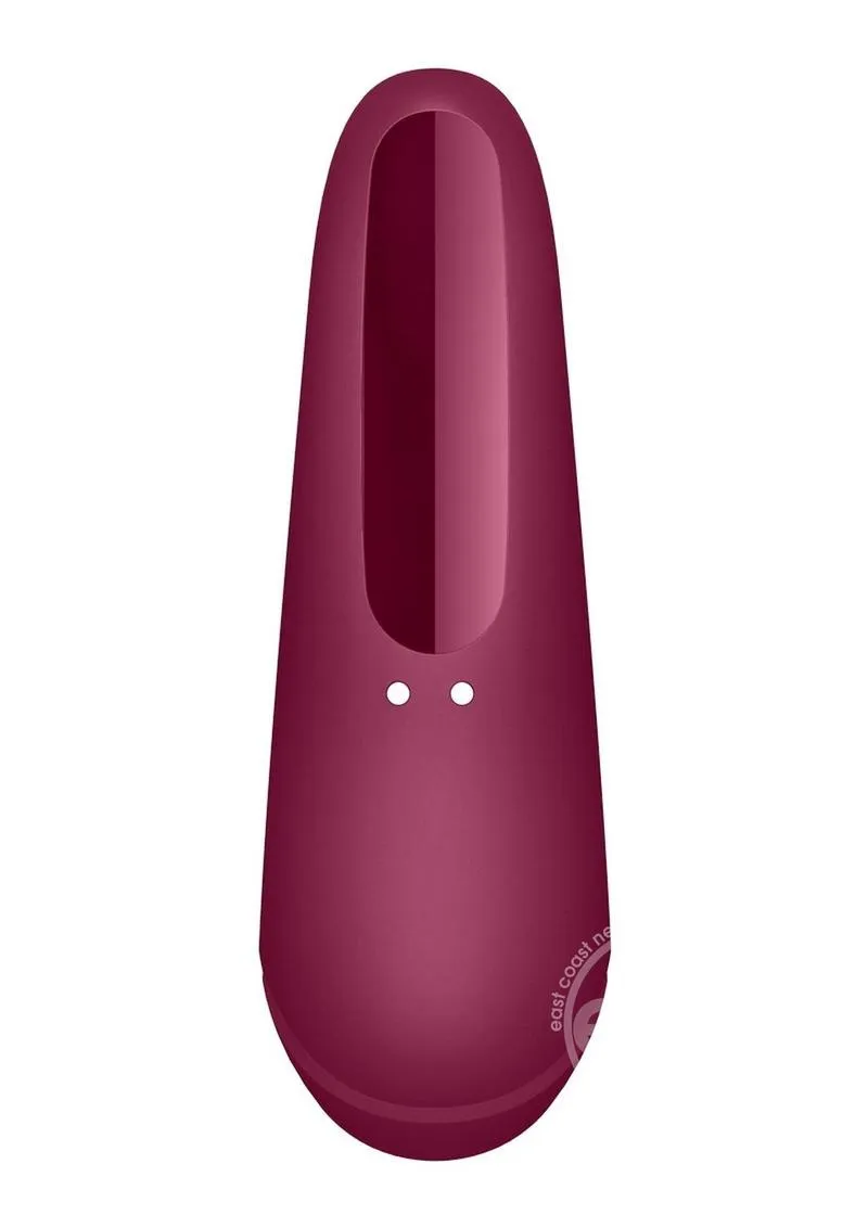 Satisfyer Curvy 1  2-N-1 Rechargeable Silicone Clitoral Stimulator with Air Pulse Technology