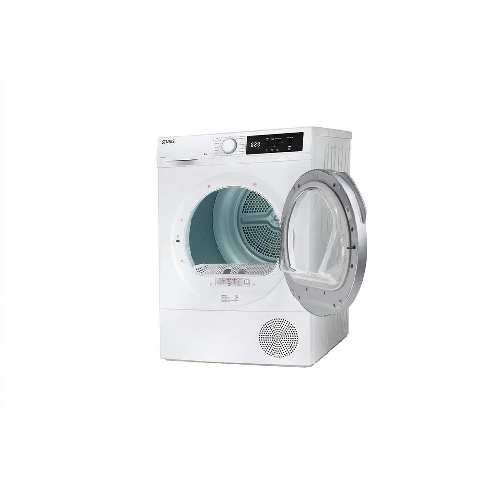 Sensis TDHF018A2W 8kg Heat Pump Tumble Dryer White