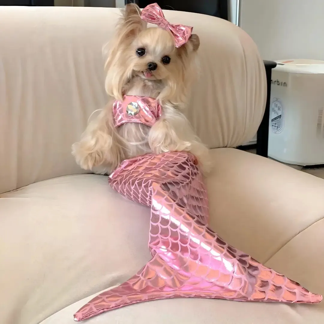 Sparkling Bikini Mermaid Pet Costume