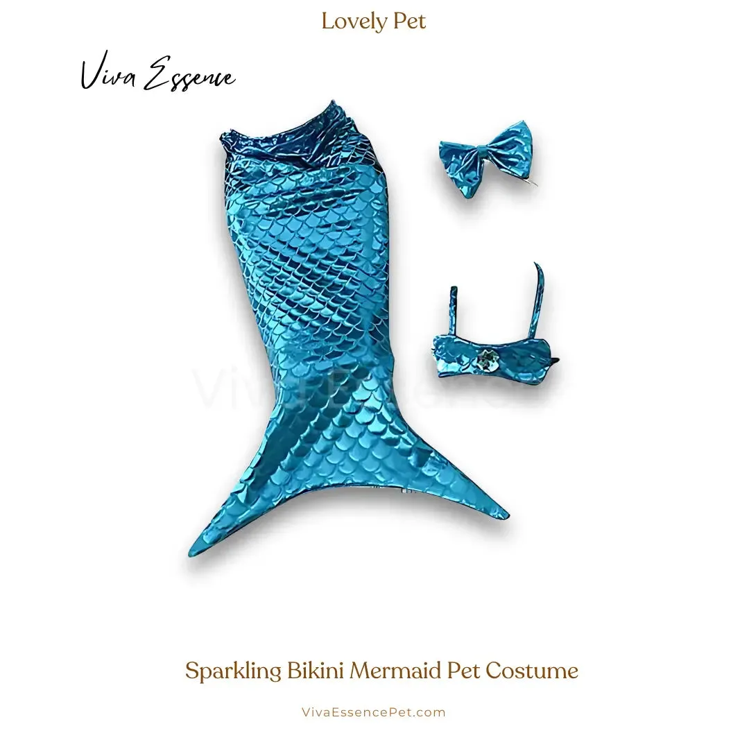 Sparkling Bikini Mermaid Pet Costume