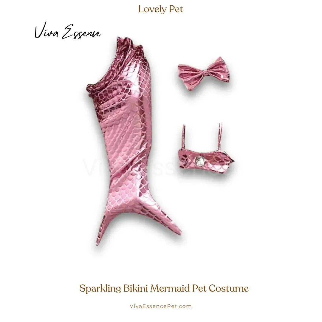 Sparkling Bikini Mermaid Pet Costume