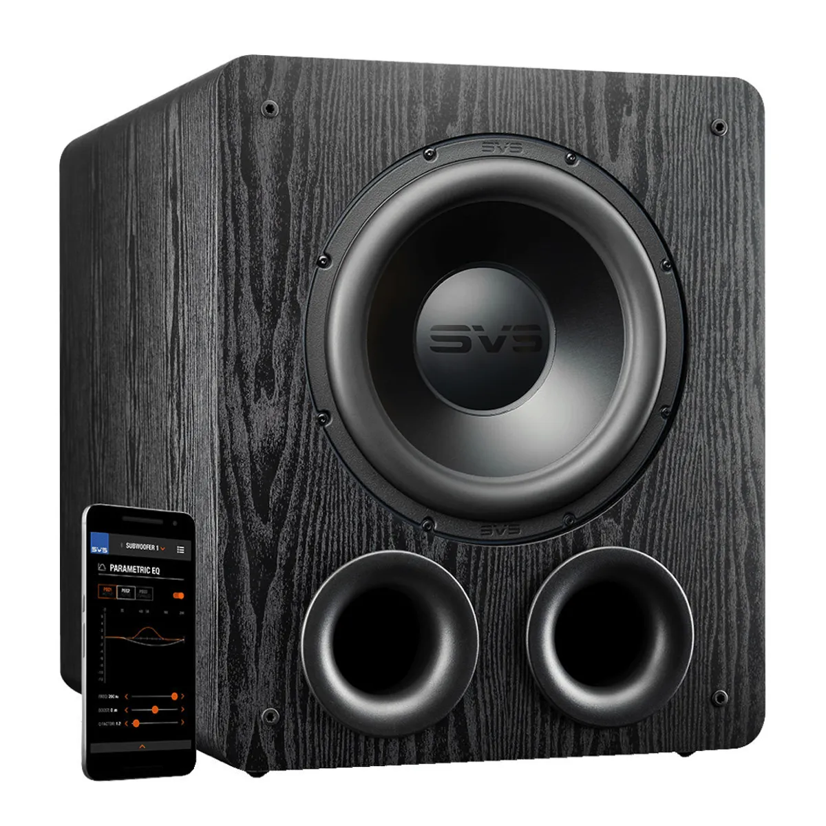 SVS Sound PB-2000 Pro 12-inch 550W RMS Powered Subwoofer with App Control - Black