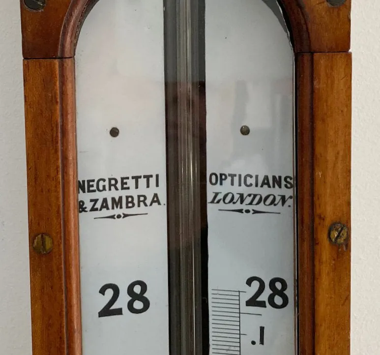 Victorian Long Range Glycerine Barometer by Negretti & Zambra London