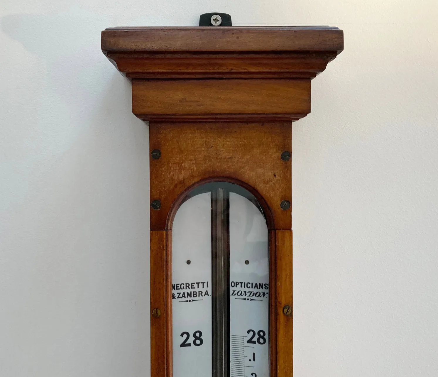 Victorian Long Range Glycerine Barometer by Negretti & Zambra London