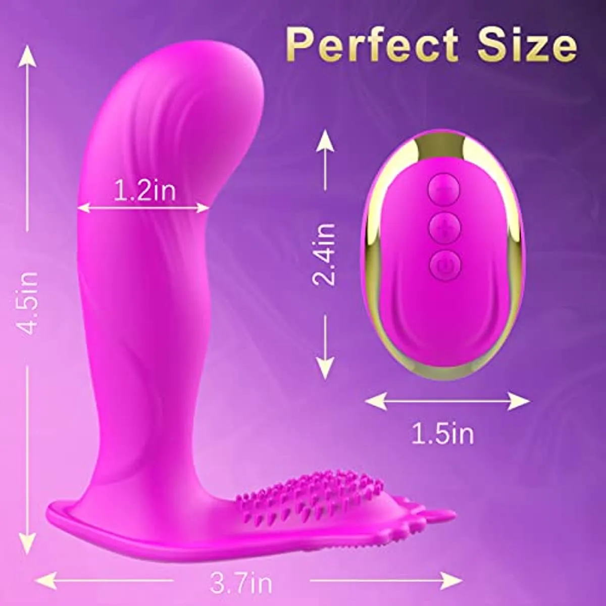 Wearable Panty Vibrator Rose Toy for Clitoral G-spot Stimulation APP Control