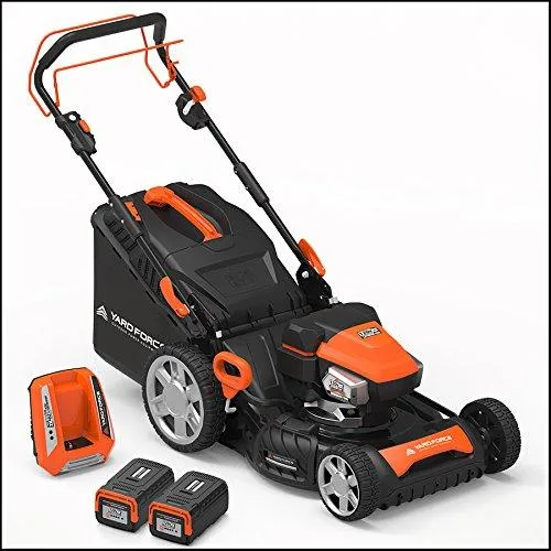 Yard Force 120vRX Lithium-Ion 22&rdquo; Self-Propelled 3-in-1 Mower with Torque-Sense Cutting Control - COMPLETE with 2 Batteries and Fast Charger included